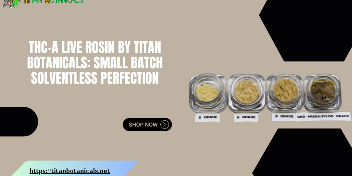 THC-A Live Rosin by Titan Botanicals: Small Batch Solventless Perfection