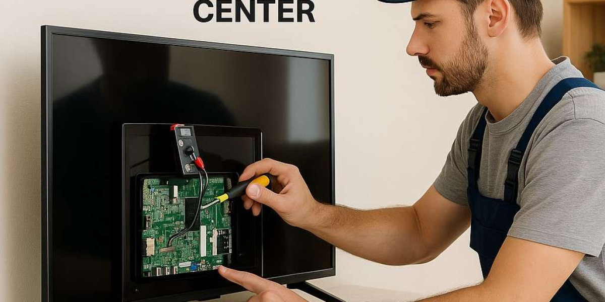 Can VU TV Service Center fix display issues?