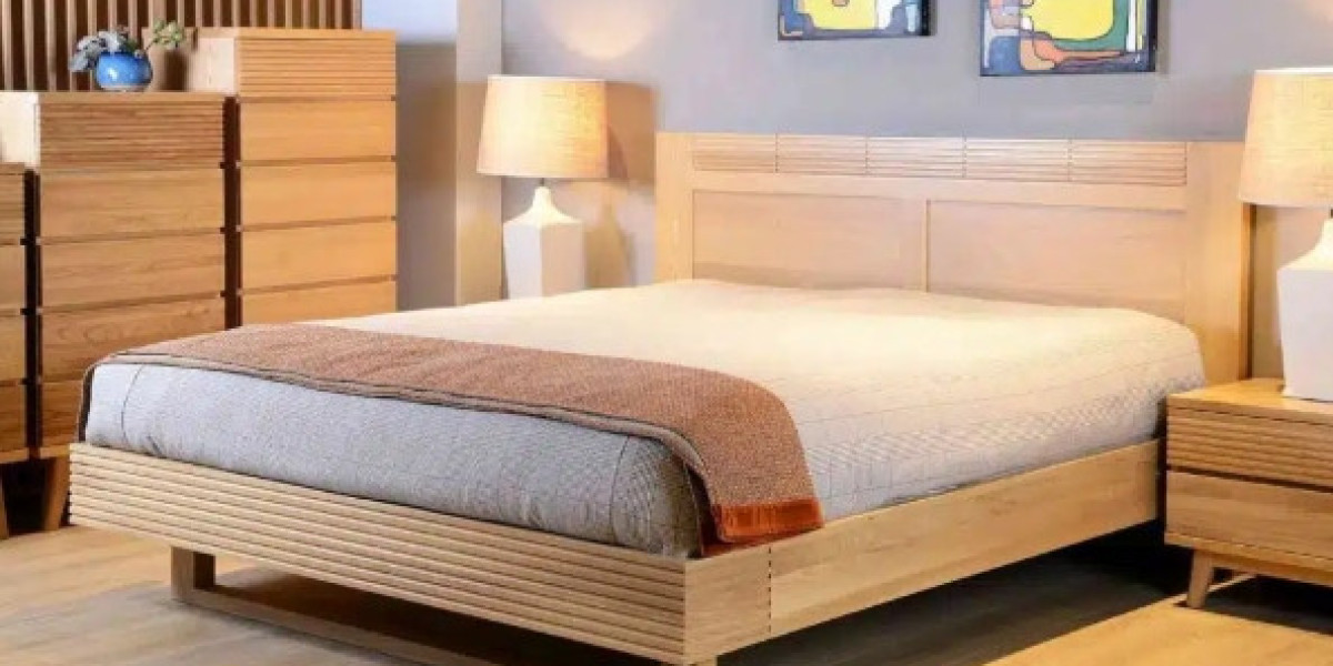 A traditional bedroom with a wooden single bed frame design concept makes your home full of traditional charm