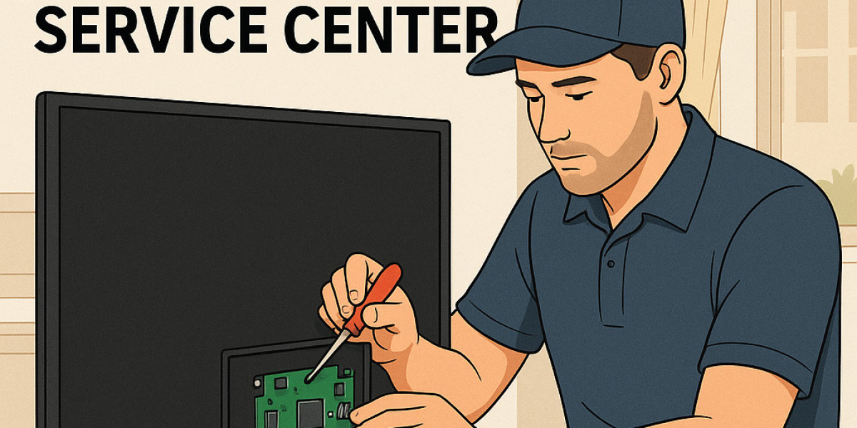 Are genuine spare parts used at the LG TV Service Center?