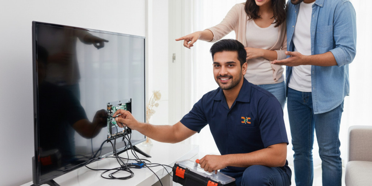 What types of repairs are handled at the Croma TV Service Center?