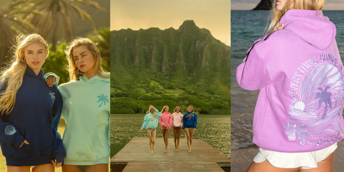 Pink Palm Puff Hoodie Taking Over Streetwear in North America