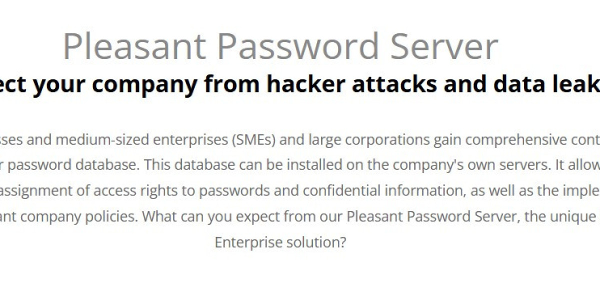 Wie man den Pleasant Password Server kauft und wie man die sichere Passwortspeicherung verwaltet