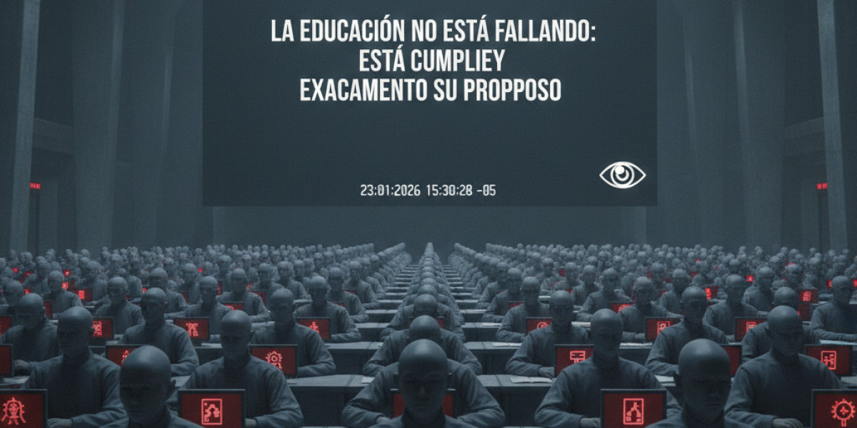 “La educación no está fallando: está cumpliendo exactamente su propósito”