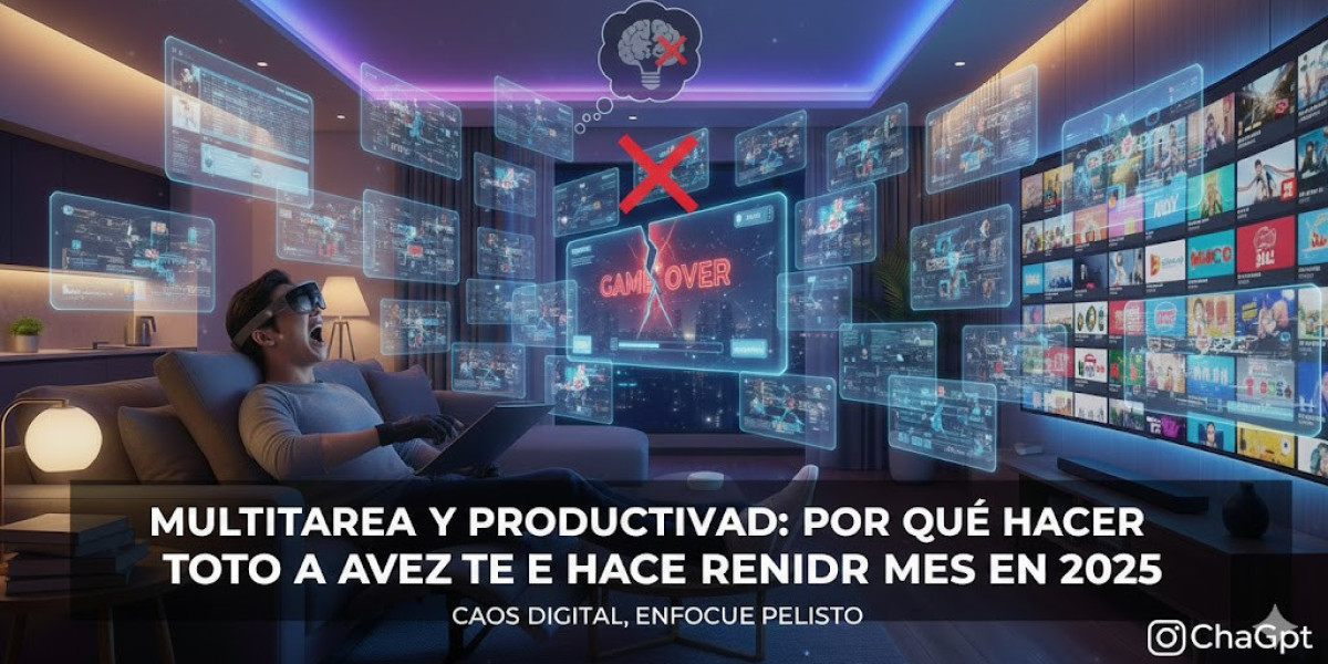 Por qué la multitarea está haciendo que rindamos menos en 2025
