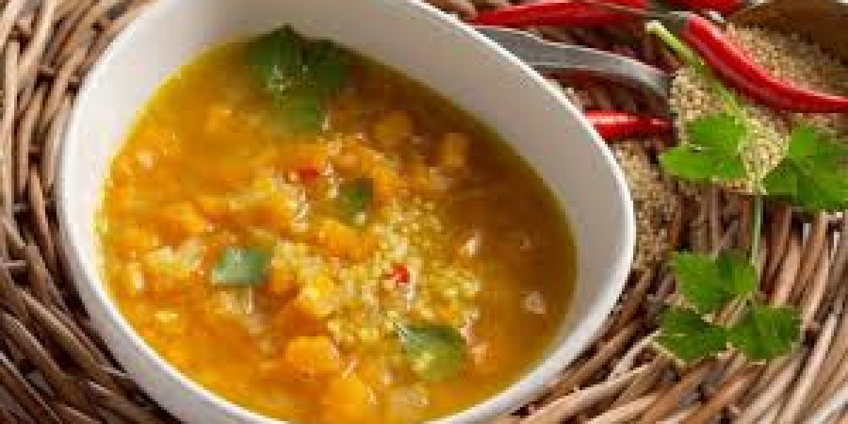 Potaje Extenso de Amaranto con Calabaza Seca Rehidratada, Caldo de Kombu y Reducción de Naranja Agria