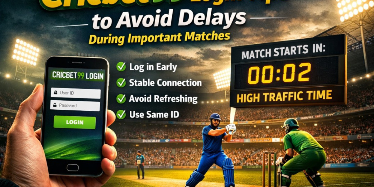 Cricbet99 Login Tips to Avoid Delays During Important Matches