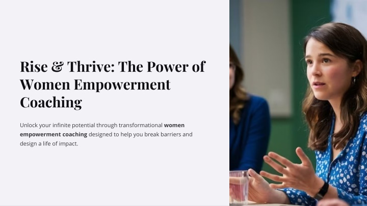 PPT - Rise & Thrive: The Power of Women Empowerment Coaching PowerPoint Presentation - ID:14786003