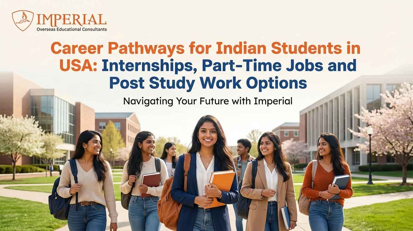 Career Pathways for Indian Students in USA: Internships, Part-Time Jobs and Post Study Work Options