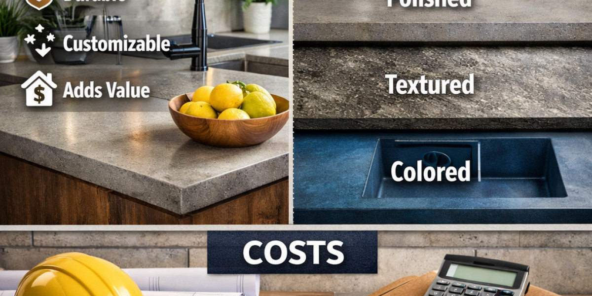 Concrete Countertops Explained: Benefits, Types, and Costs