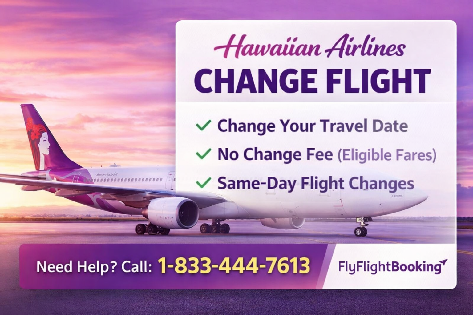 Hawaiian Airlines Change Flight Policy, Fees & Same-Day Changes