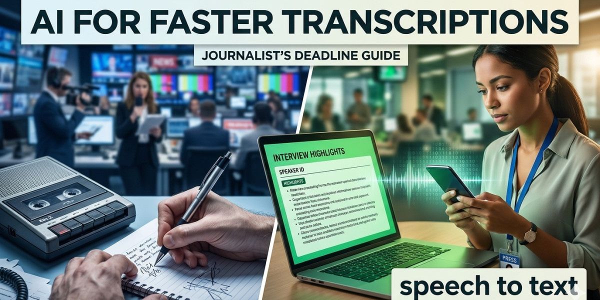 Journalists Using AI for Faster Transcriptions.