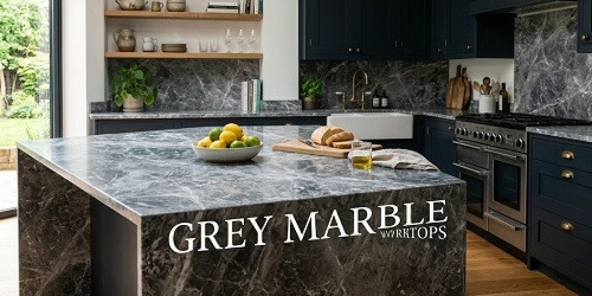 Elegant Grey Marble Worktops for Modern and Classic Kitchens