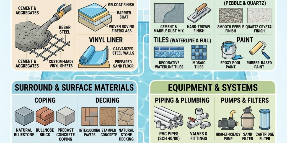 What Materials Are Used in Swimming Pool Construction?