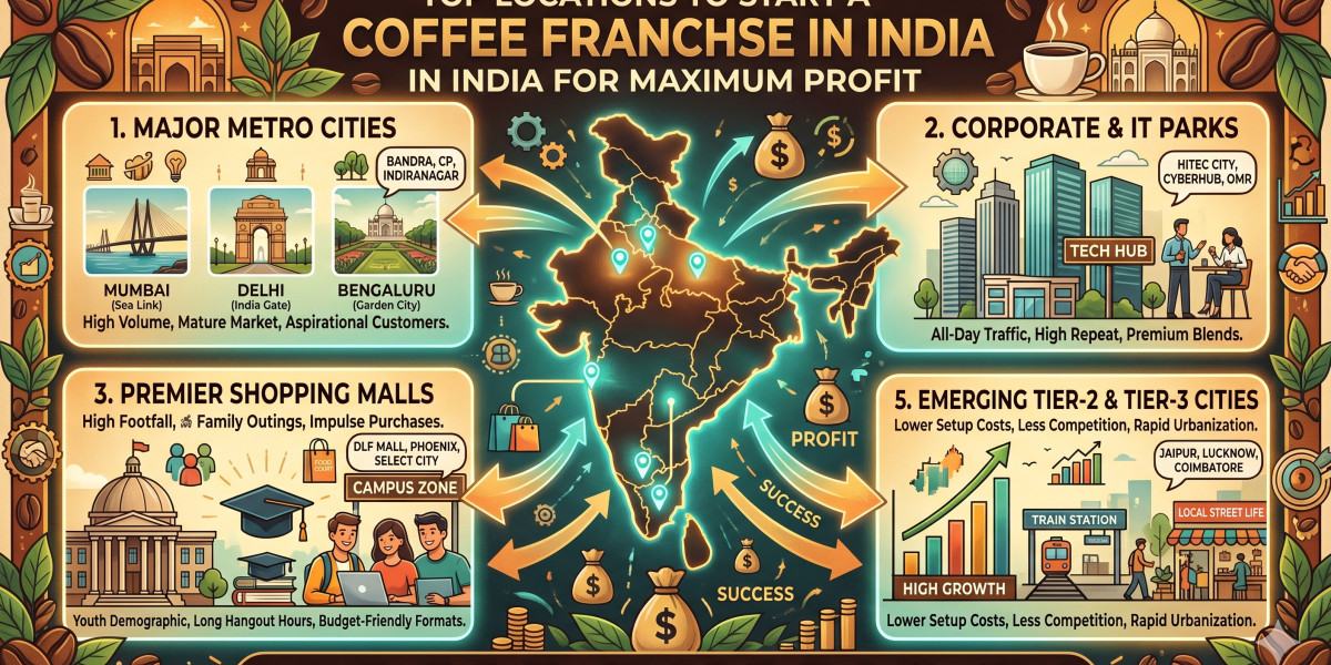 Top Locations to Start a Coffee Franchise in India for Maximum Profit