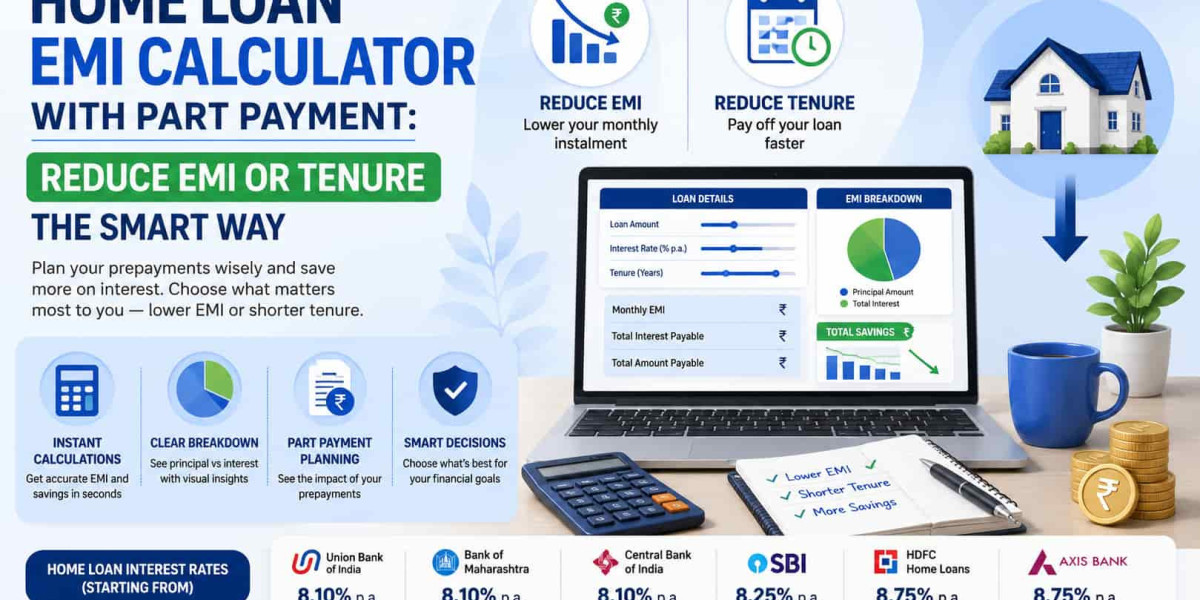 Home Loan EMI Calculator with Part Payment: Reduce EMI or Tenure the Smart Way