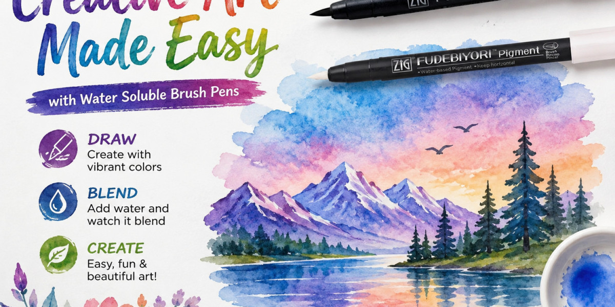 Creative Art Made Easy with Water Soluble Brush Pens