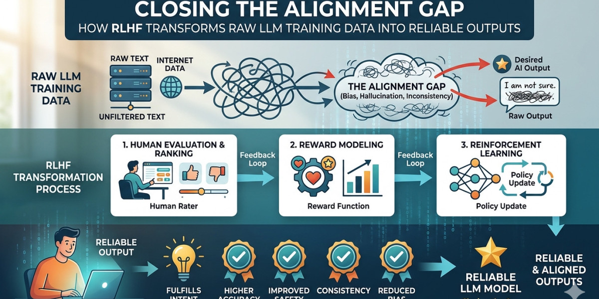 Closing the Alignment Gap: How RLHF Transforms Raw LLM Training Data into Reliable Outputs