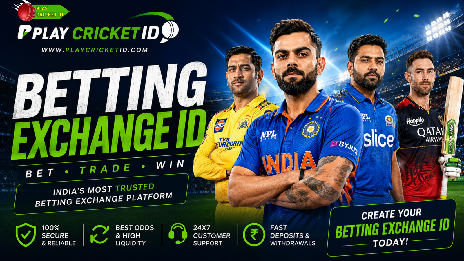 **** Exchange ID | Trusted Cricket Exchange Platform