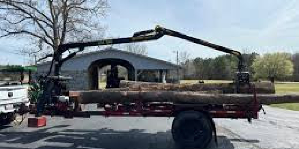 Log Trailer With Grapple for Sale Heavy-Duty Logging Trailers Ready for Work
