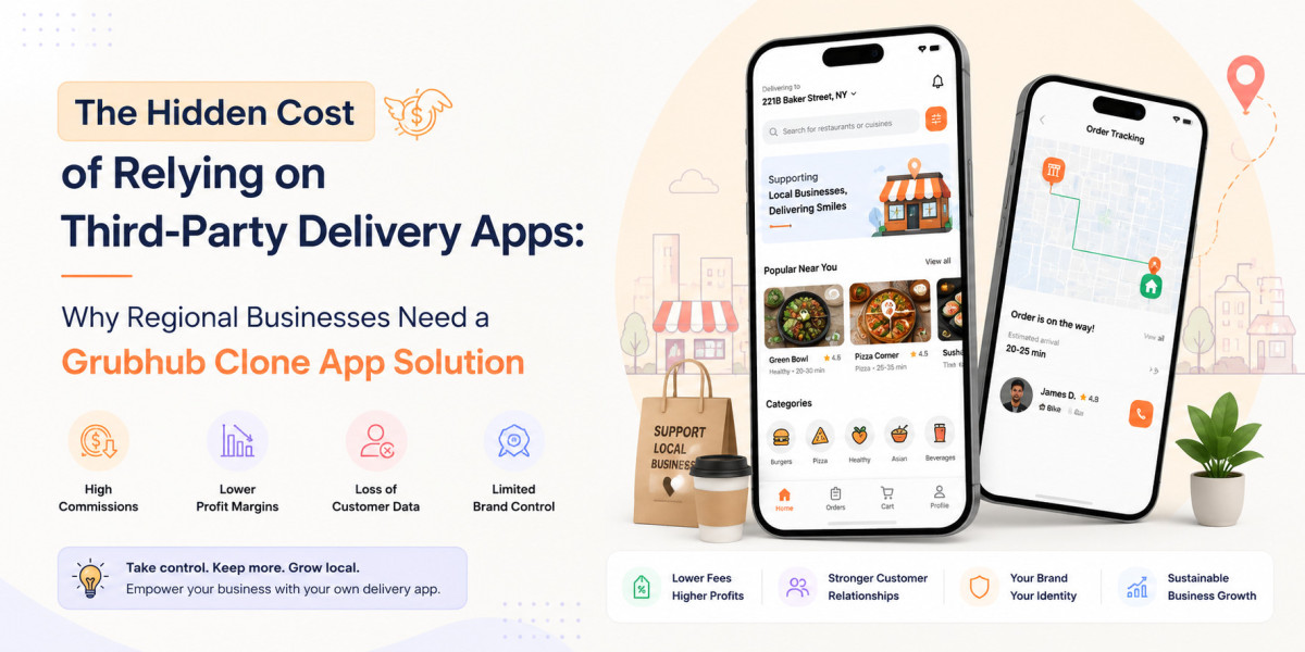 The Hidden Cost of Relying on Third-Party Delivery Apps: Why Regional Businesses Need a Grubhub Clone App Solution