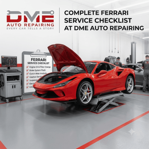 Complete Ferrari Service Checklist at DME Auto Repairing - Blogingers