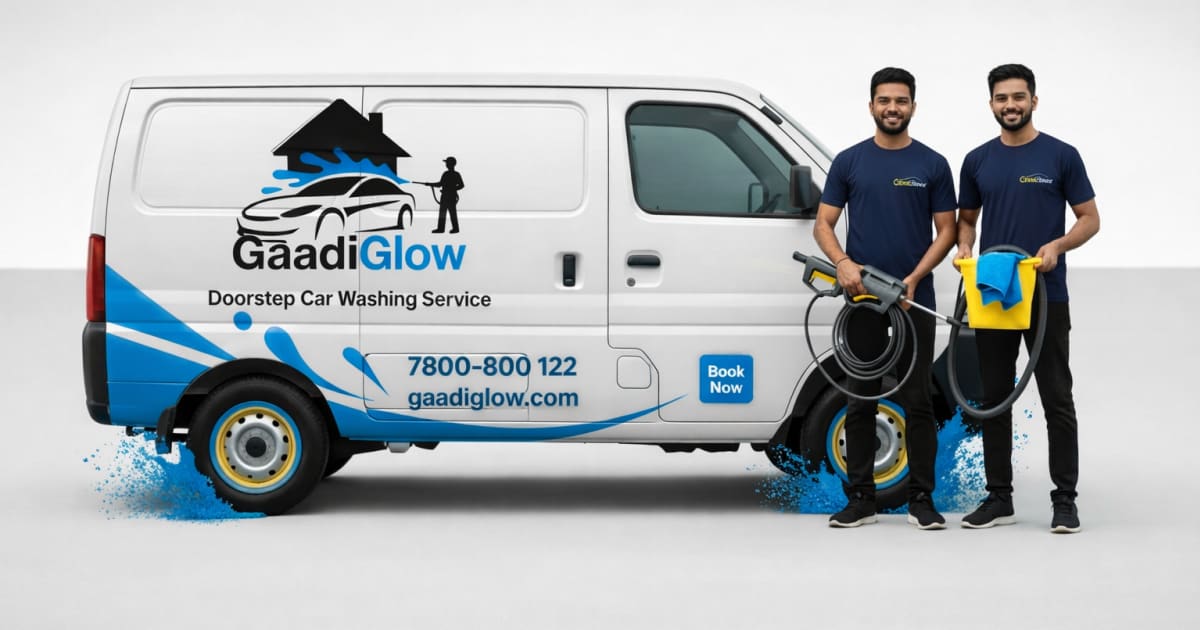 GaadiGlow - Doorstep Car Wash Service in Delhi | Book Online