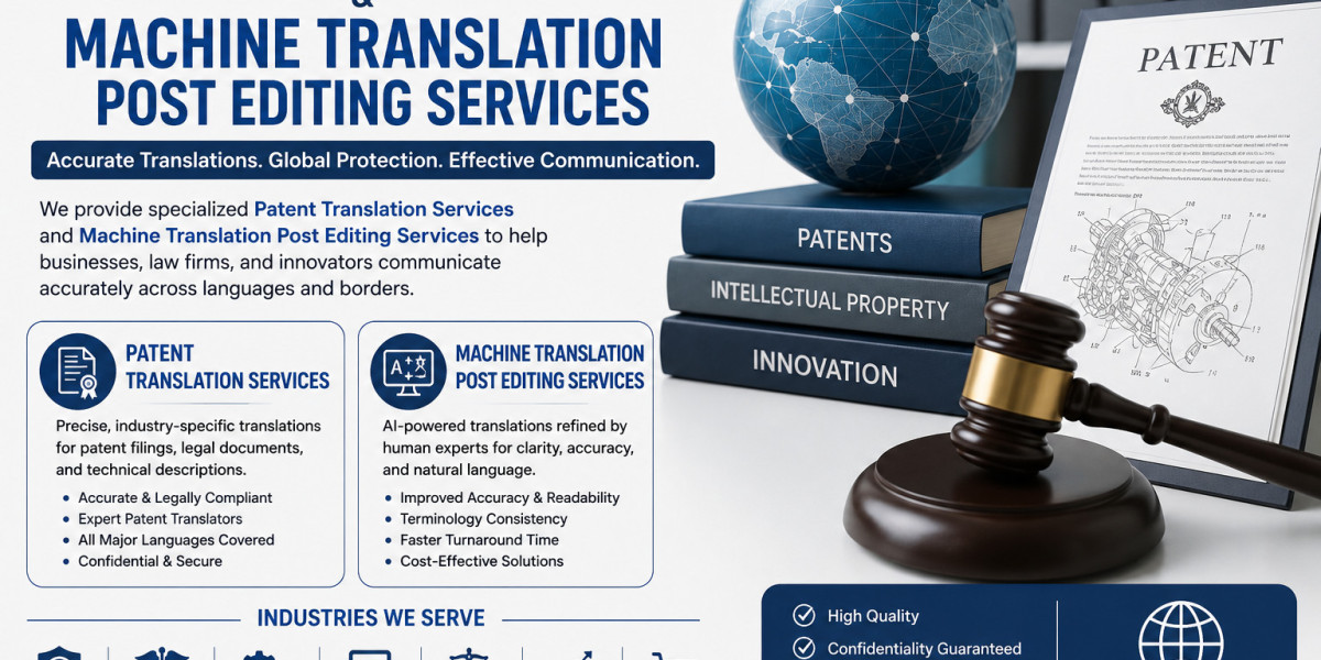 Patent Translation Services and Machine Translation Post Editing Services Drive Global Business Success