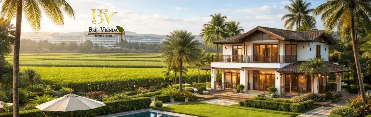 Farm House Near Patanjali Industrial Park | Brij Vrinda