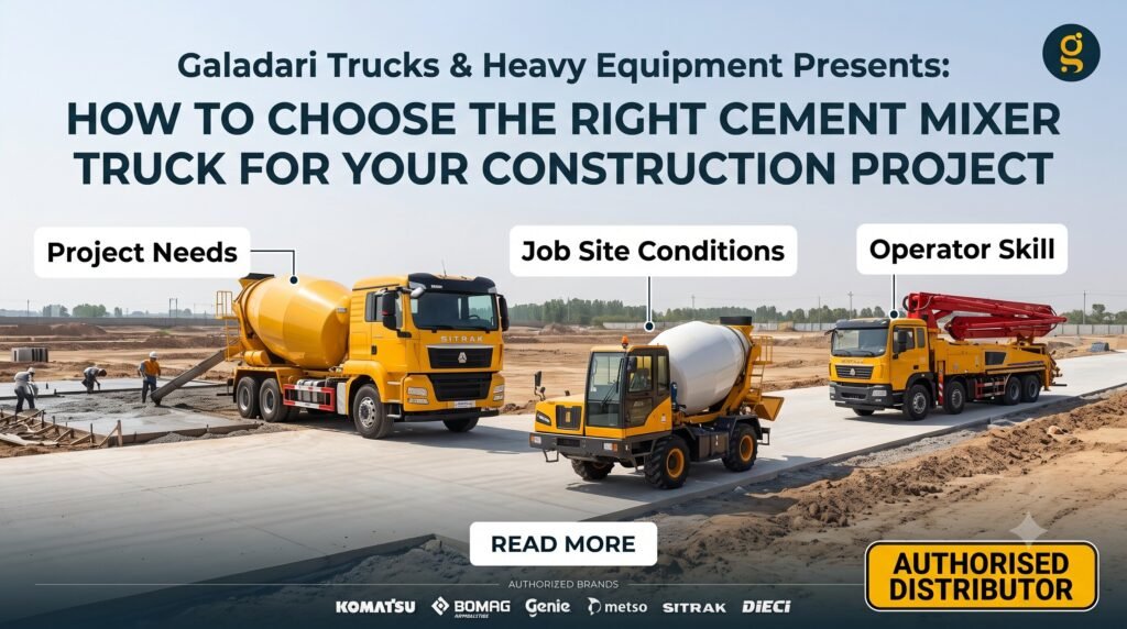 How to Choose the Right Cement Mixer Truck for Your Construction Project?