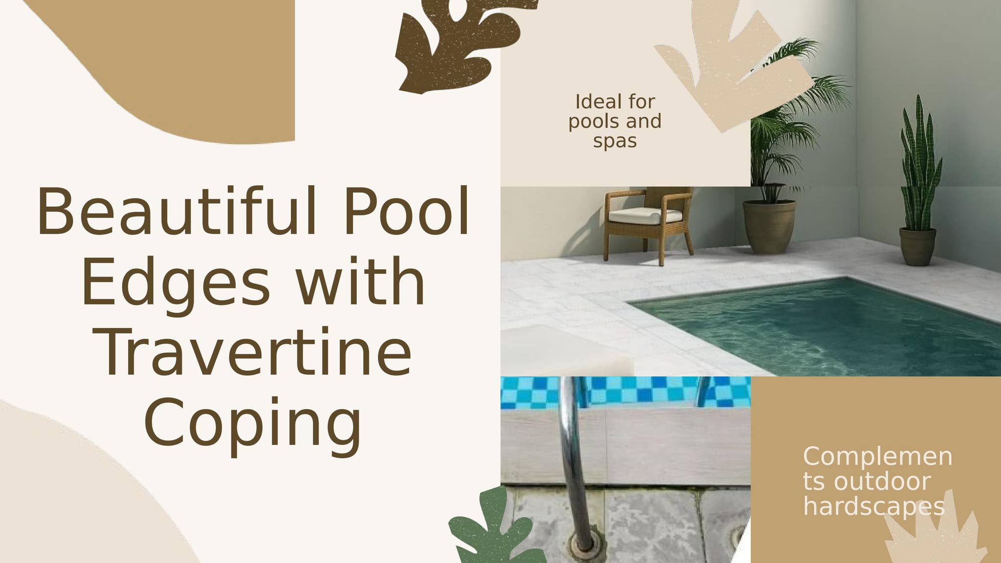 Beautiful Pool Edges with Travertine Coping by BuytilesandMore 123 - Issuu