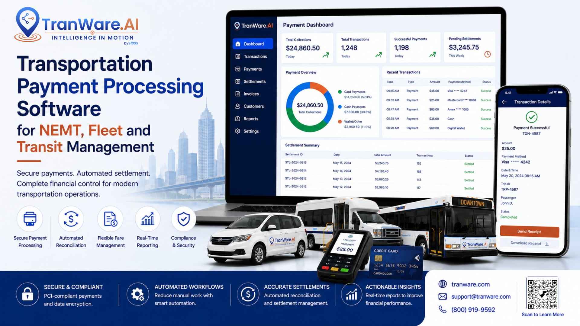 Transportation Payment Processing Software | TranWare AI