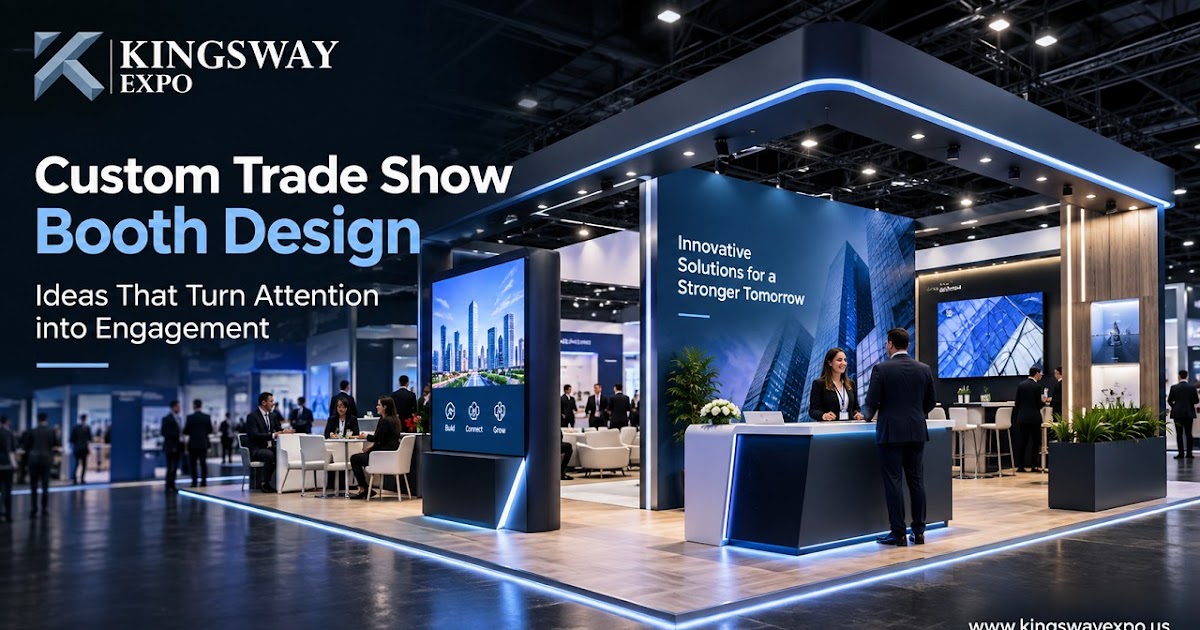 Custom Trade Show Booth Design Ideas That Turn Attention into Engagement